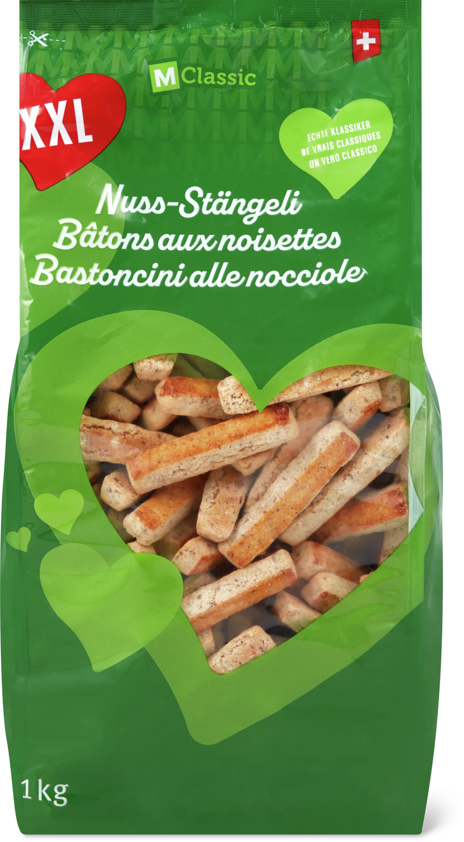 Bâtons aux noisettes